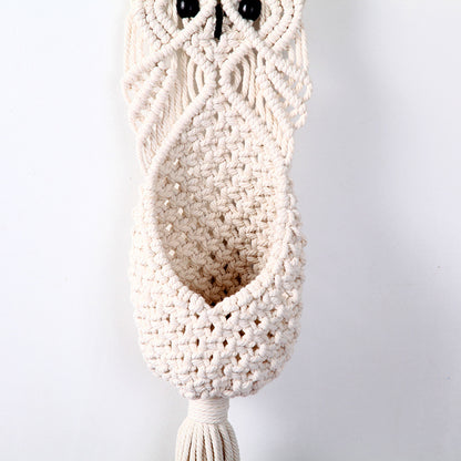 Macrame Owl Hanging Planter Acalora