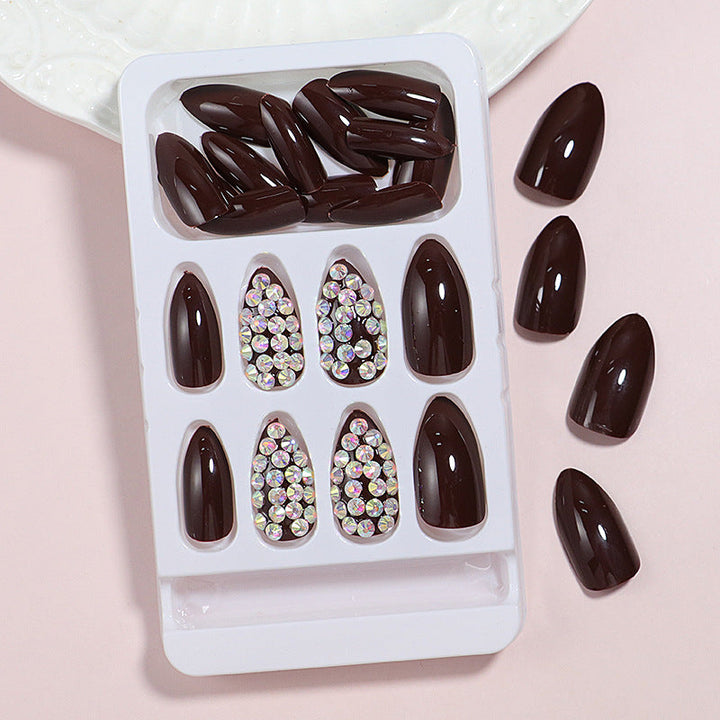 Decorative Rhinestone-Accent Press-On Nails Kalsten
