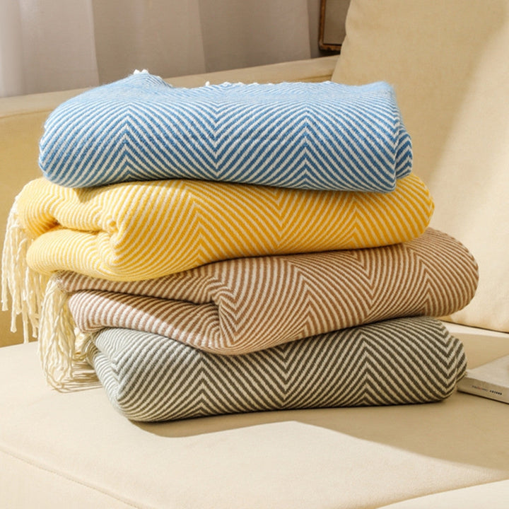 Women's stylish and soft zigzag blanket Kalsten