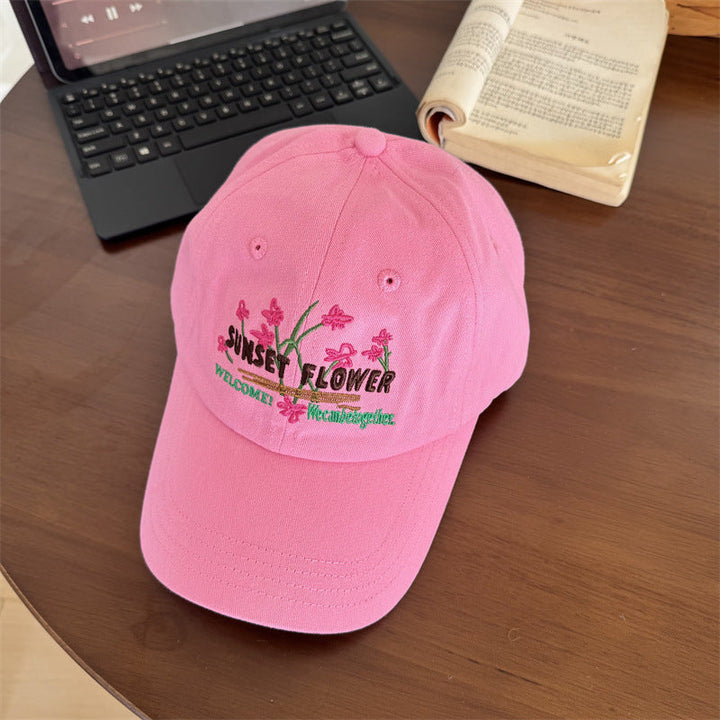 Women's Embroidered Floral Design Cap Kalsten