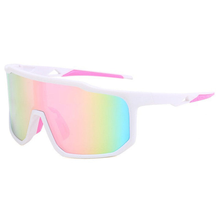 Ladies sporty racing sunglasses with wide field of view and modern mirrored lenses Kalsten