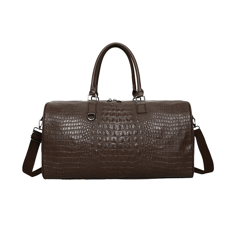 Elegant Travel Bag Made of Durable Artificial Leather with Crocodile Pattern Kalsten