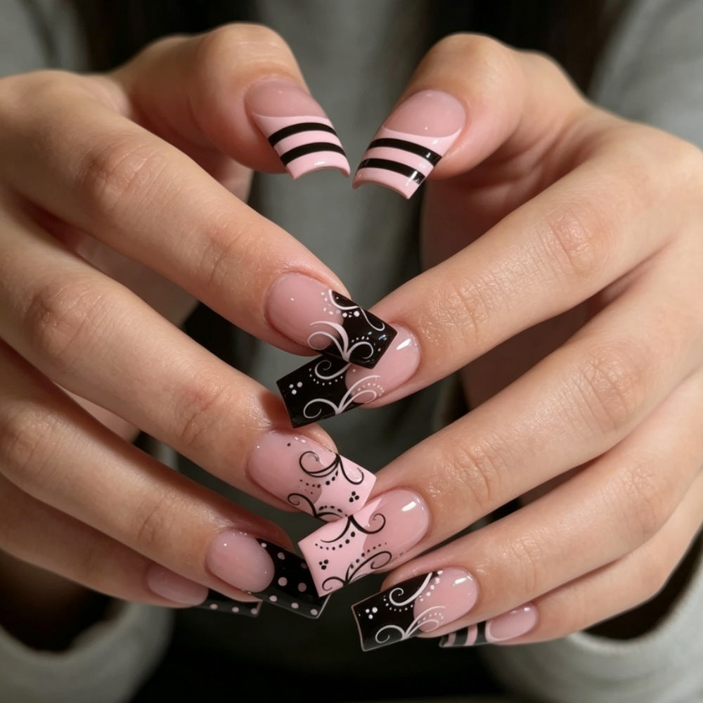 Artificial nails with elegant designer print Kalsten