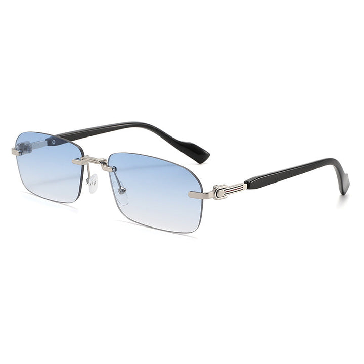 Men's Sleek Geometric Frame Sunglasses Kalsten