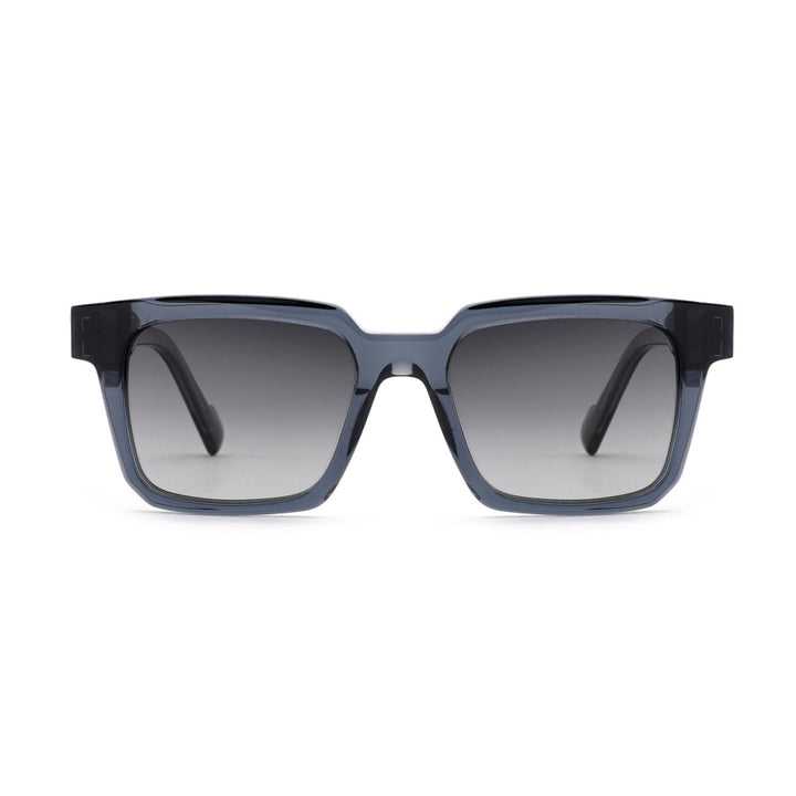 Women's sunglasses in modern, angular design with brown lenses Kalsten