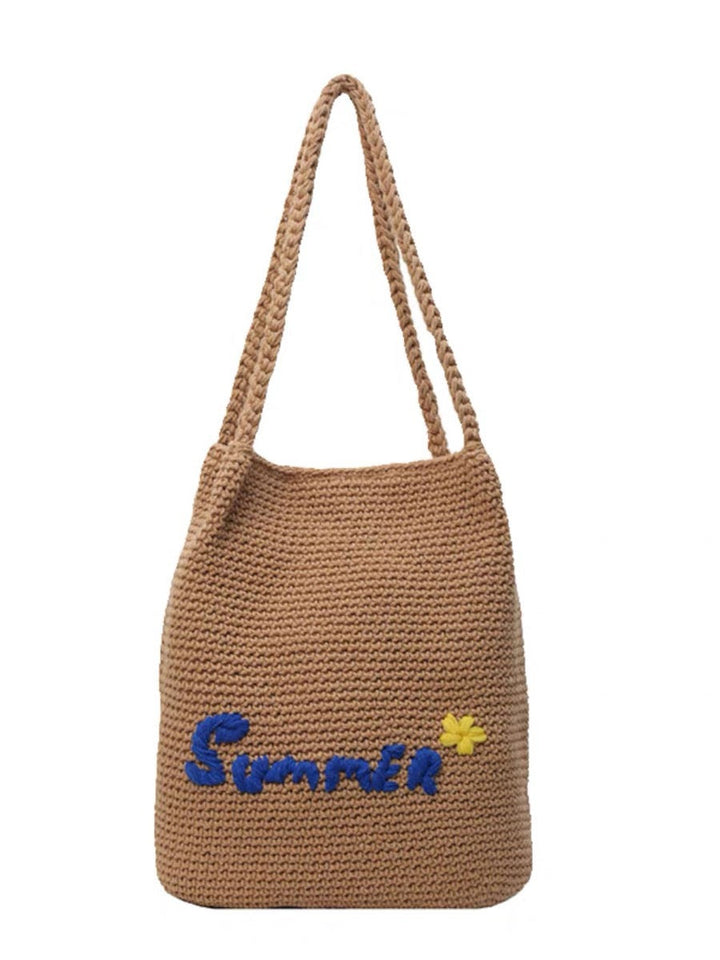 Handcrafted cotton bag with cheerful summer motif Kalsten