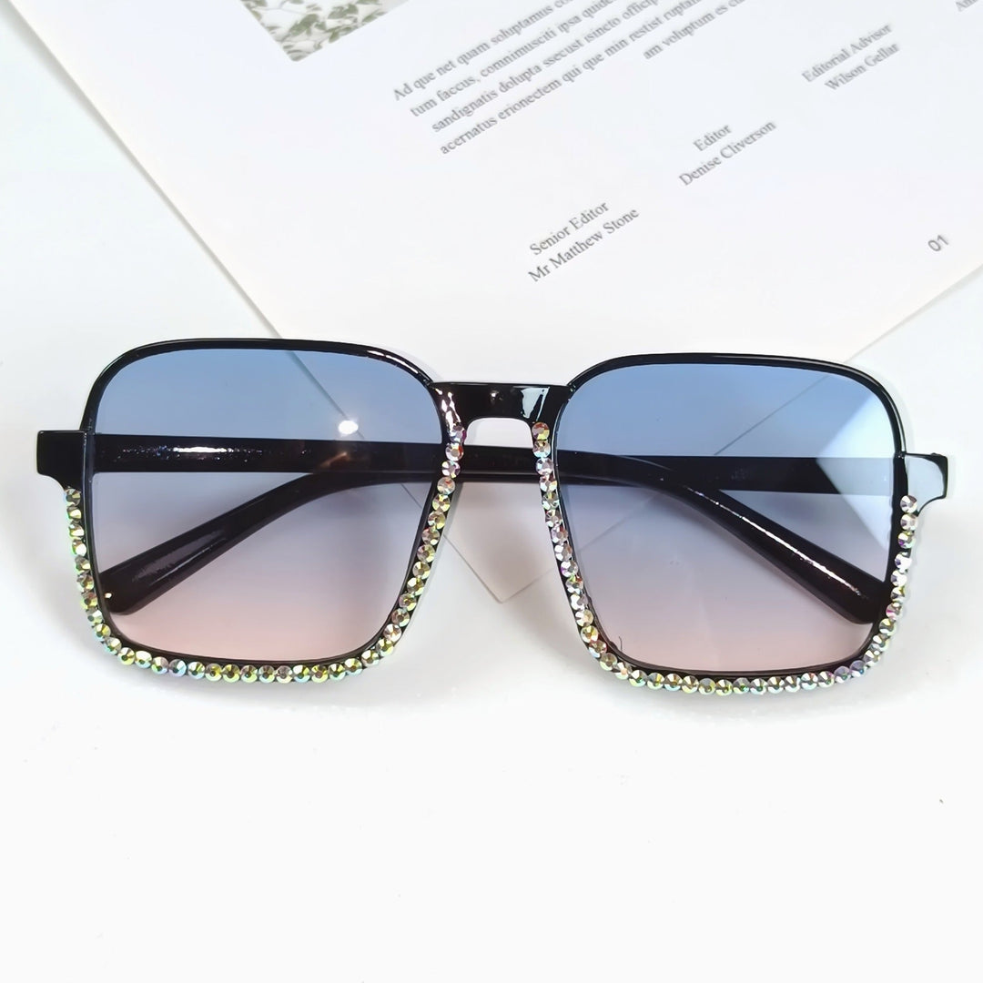 Ladies Glamorous Sunglasses with Sparkling Rhinestone Embellishment Kalsten