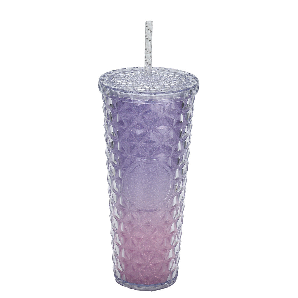 Ladies Glittering Drinking Cup with Removable Straw Kalsten