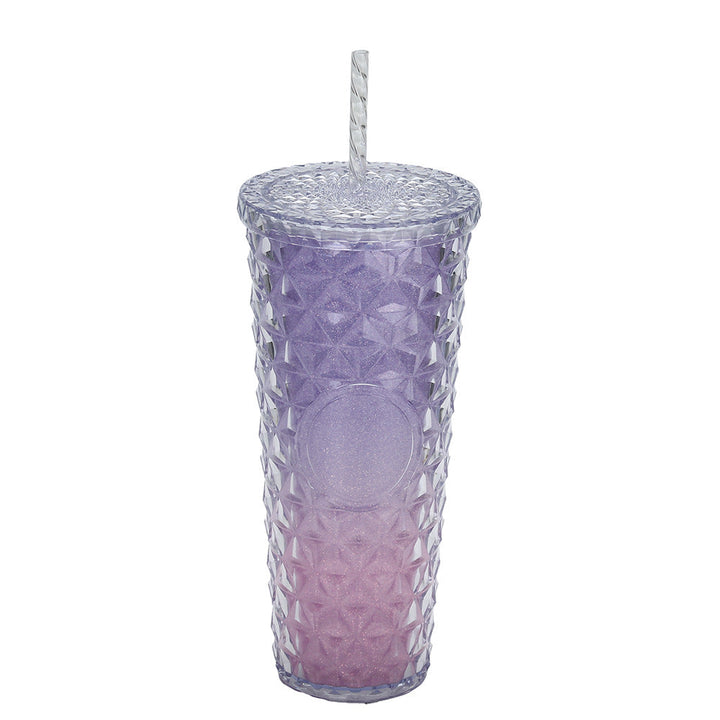 Ladies Glittering Drinking Cup with Removable Straw Kalsten