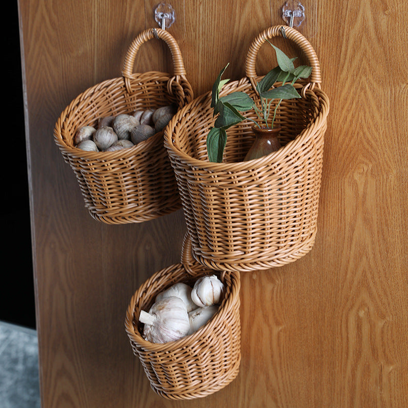 Handcrafted Wicker Storage Basket Kalsten