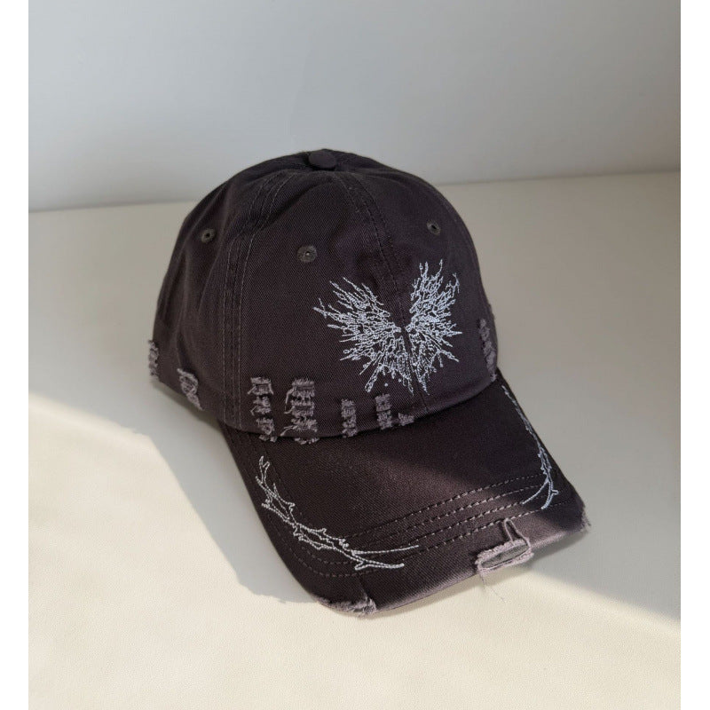 Women's Distressed Graphic Snapback Cap Kalsten