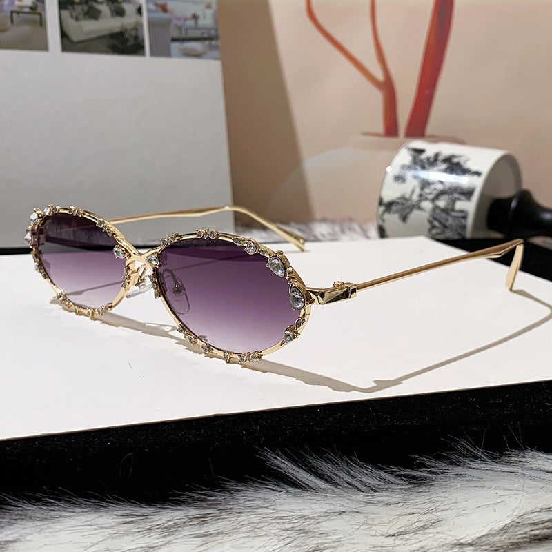 Women's exclusive sunglasses with sparkling rhinestone embellishment and elegant metal frame Kalsten