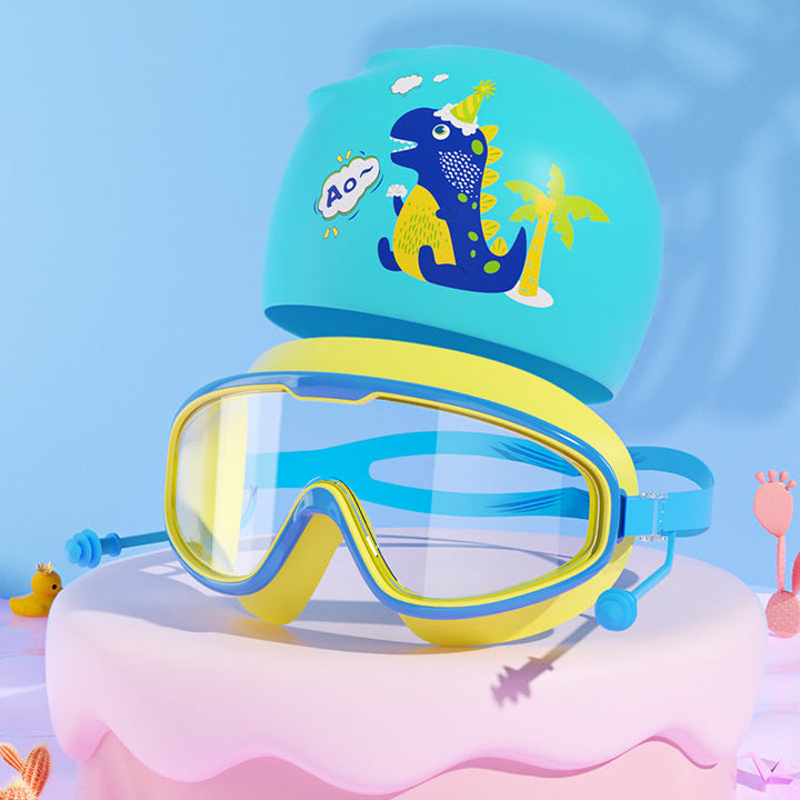 Kids Unicorn-Themed Swim Mask and Cap Set Kalsten