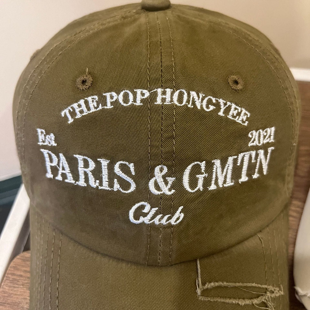 Men's Distressed Cotton Twill Baseball Cap Kalsten