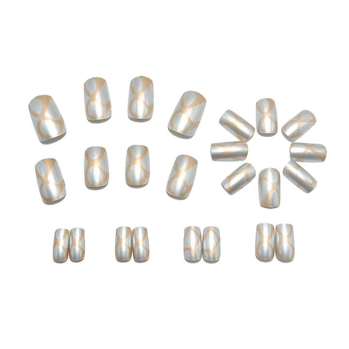 Artificial nails with elegant 3D pattern Kalsten