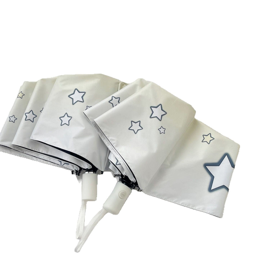 Women's compact folding umbrella with star pattern Kalsten