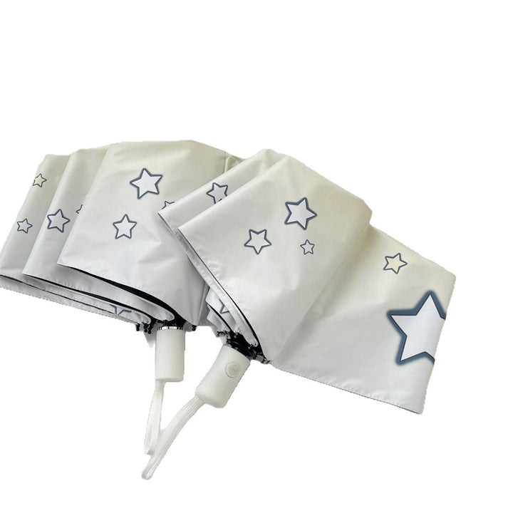 Women's compact folding umbrella with star pattern Kalsten