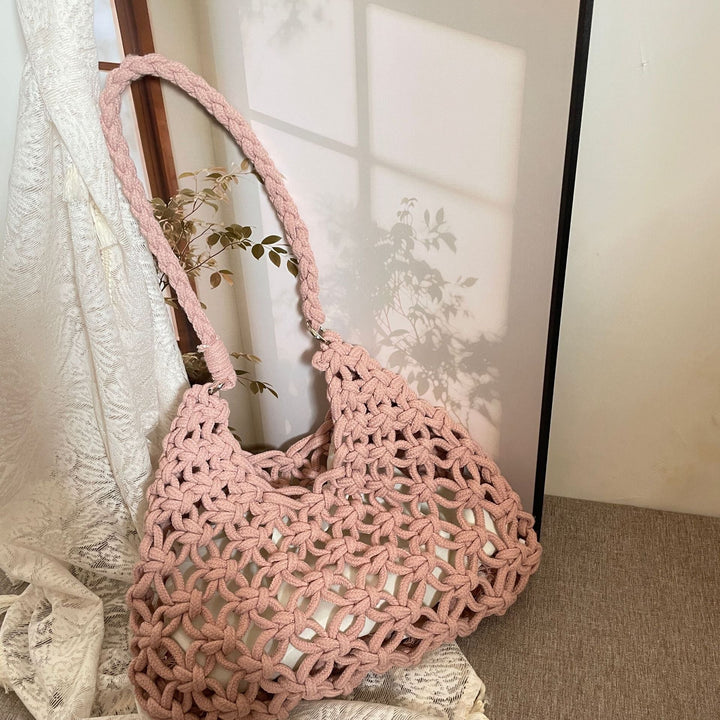 Fashionable Macrame Tote Bag Kalsten