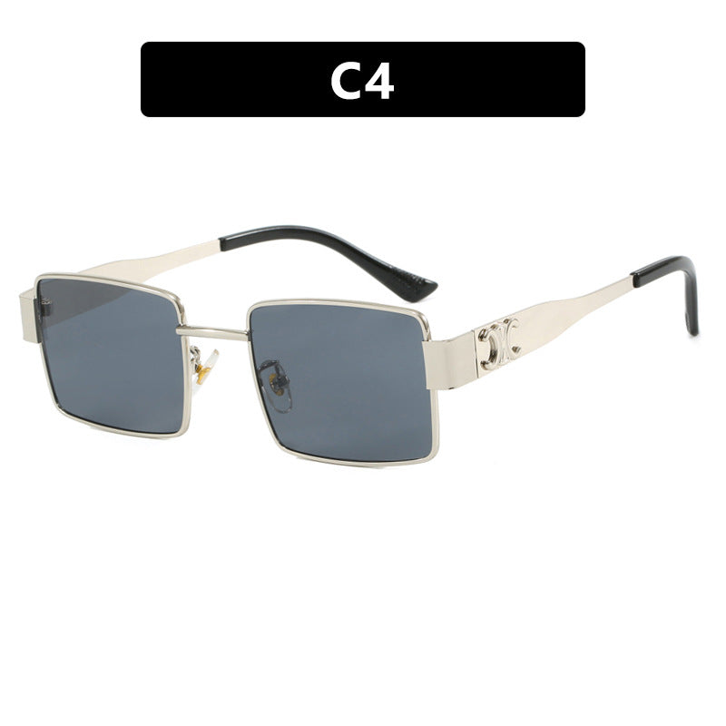 Women's fashionable rectangular sunglasses with high-quality metal frame and polarized lenses Kalsten