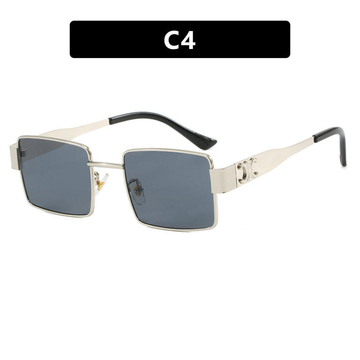 Women's fashionable rectangular sunglasses with high-quality metal frame and polarized lenses Kalsten