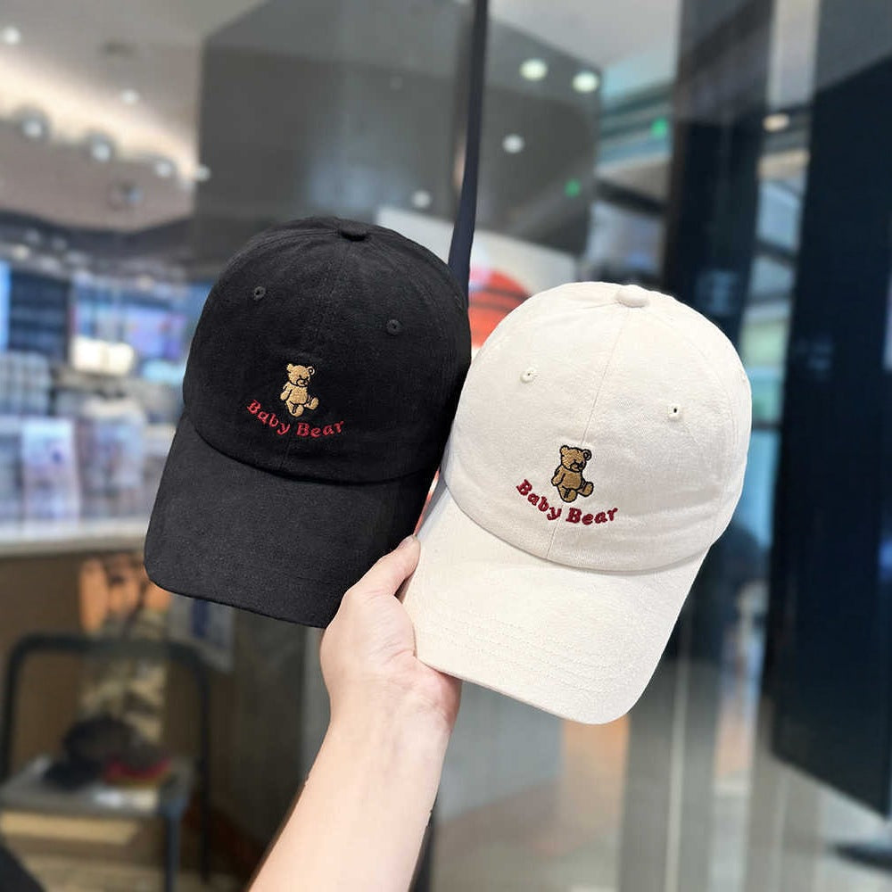Women's Cute Embroidered Bear Cap Kalsten