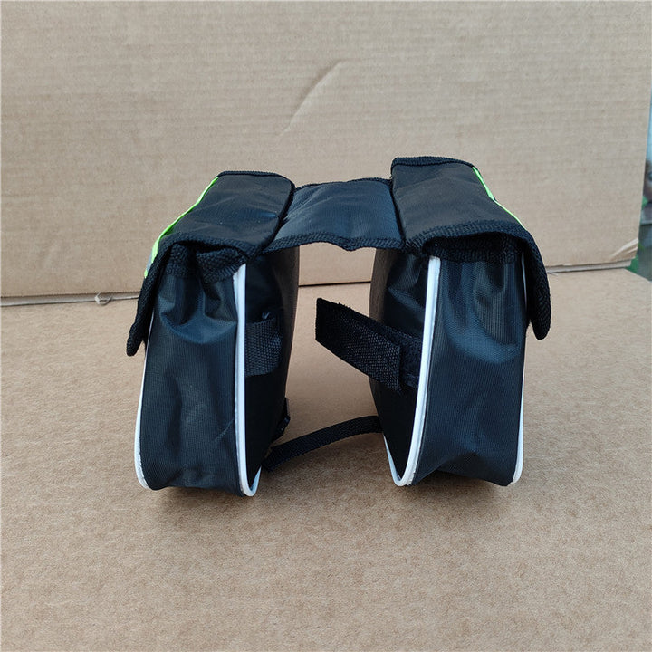double bicycle saddle pannier bag with reflective strip water-resistant Oxford fabric Kalsten
