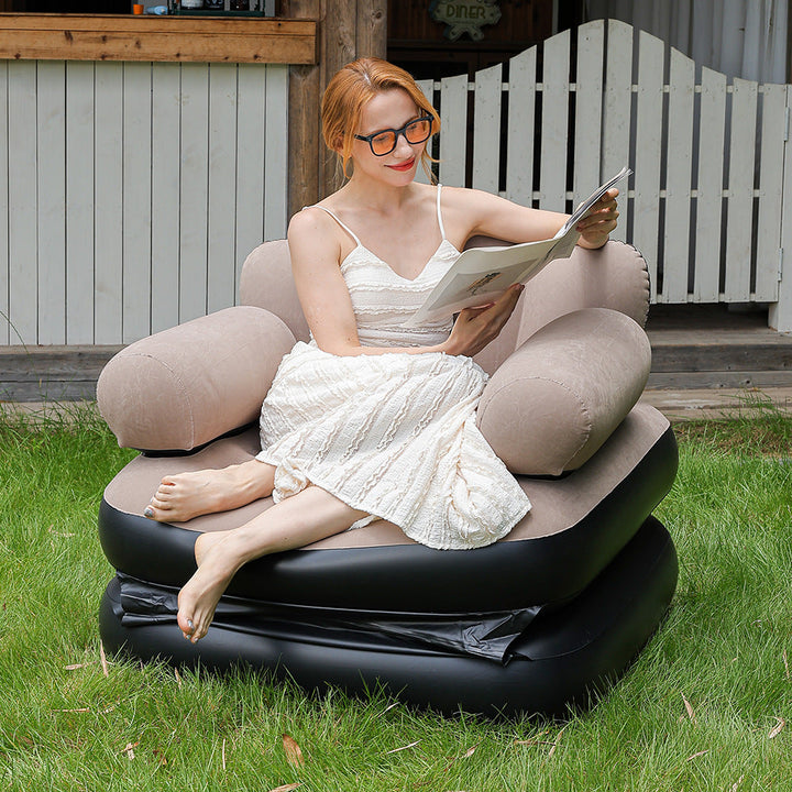 Women Inflatable Relax Lounge with Ergonomic Neck and Back Support Kalsten
