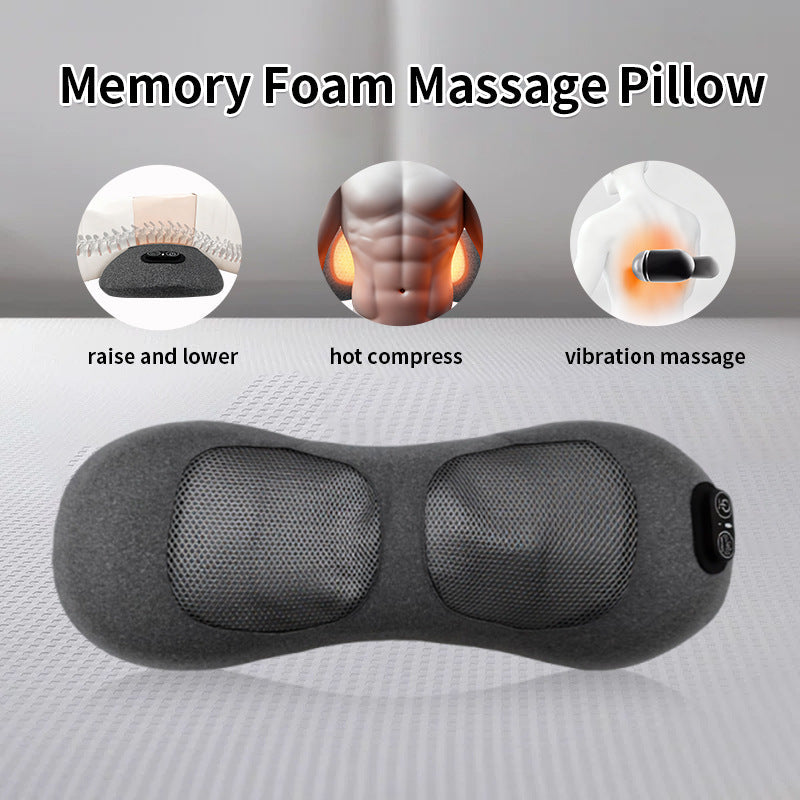 Ergonomic Massage Pillow With Integrated Usb Charging Function Kalsten