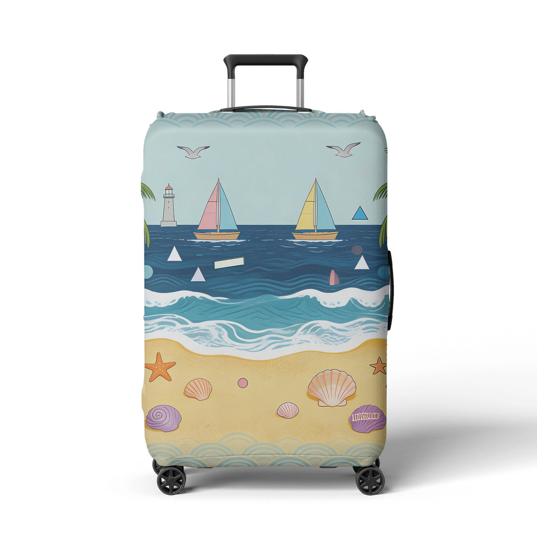 Women's suitcase cover with atmospheric landscape design Kalsten