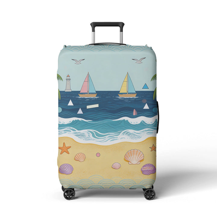 Women's suitcase cover with atmospheric landscape design Kalsten