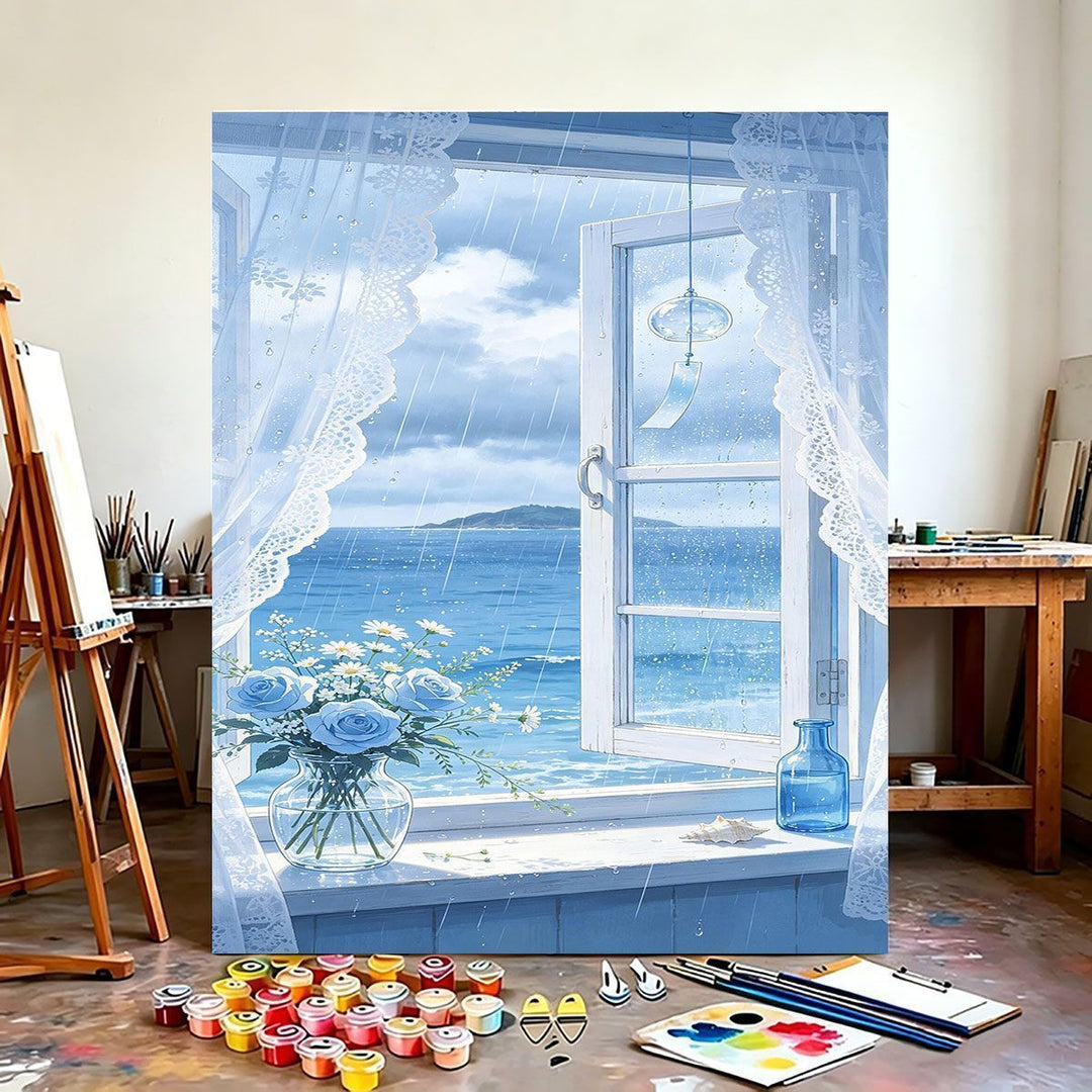 Scenic Coastal View Canvas Art Print Kalsten
