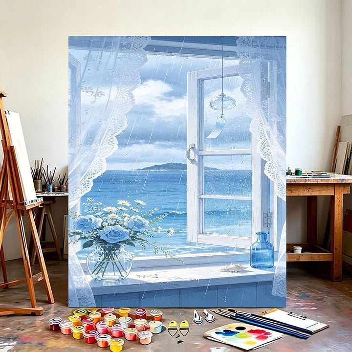 Scenic Coastal View Canvas Art Print Kalsten