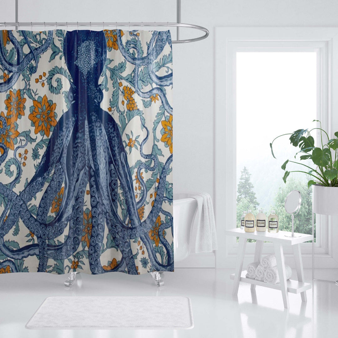 Ocean-Themed Art Shower Curtain Kalsten