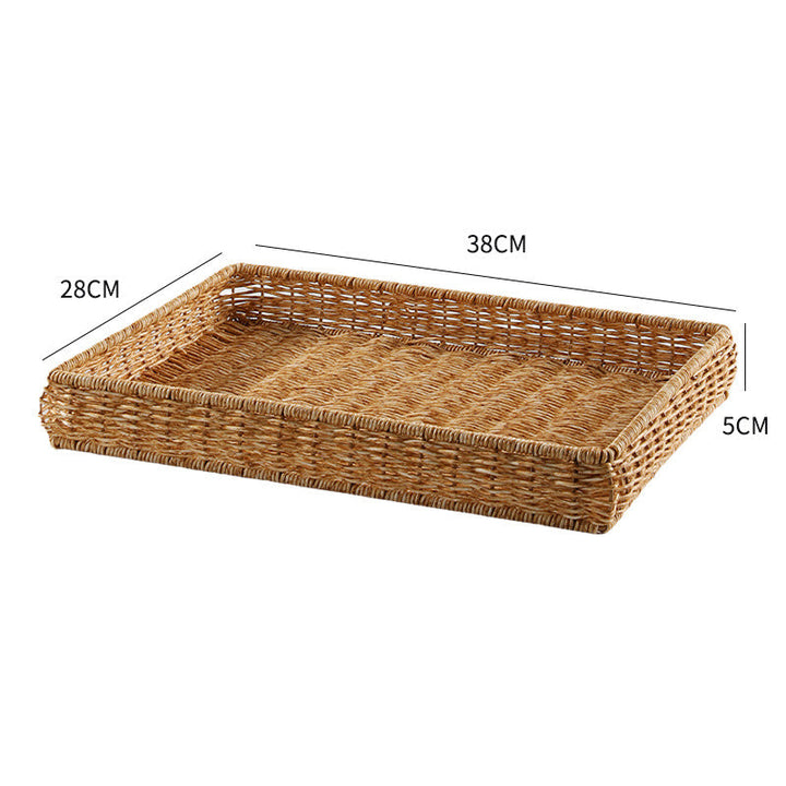 Handwoven Decorative Serving Tray Kalsten 1783754312