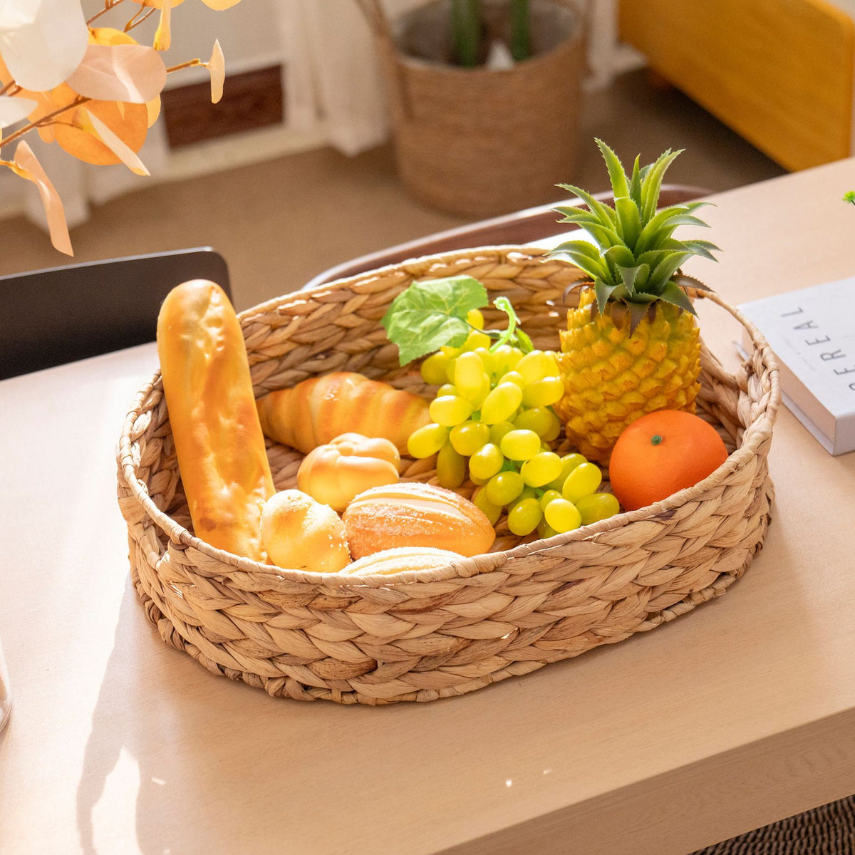 Handcrafted Natural Woven Fruit Acalora
