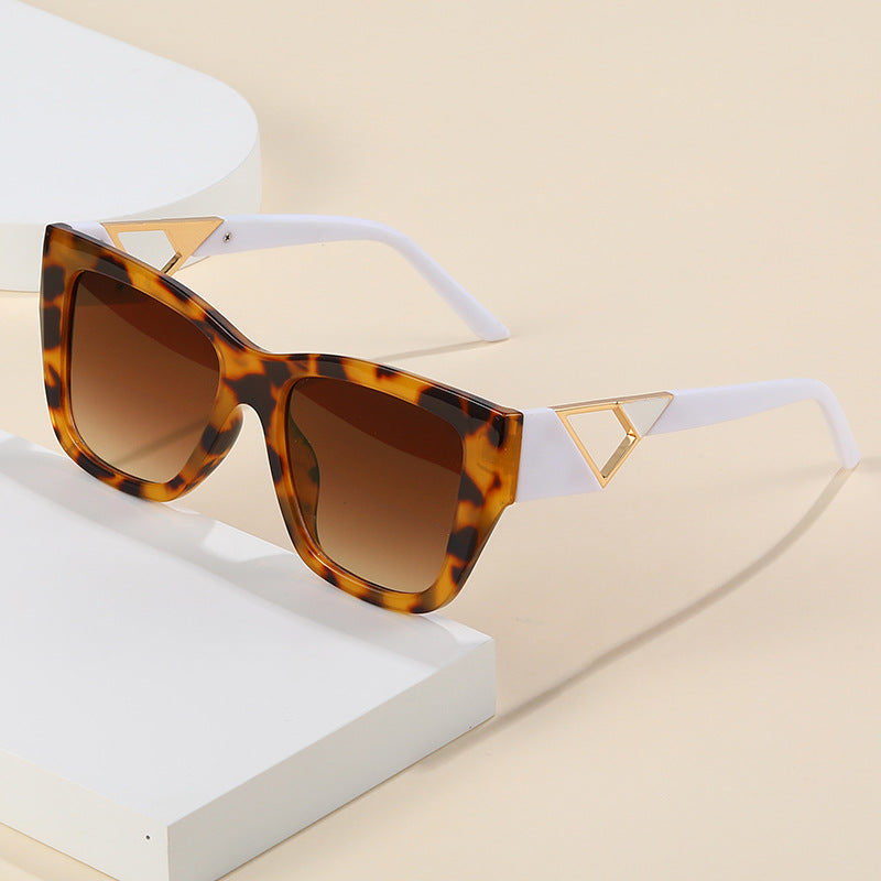 Women's Oversized Sunglasses with Modern Geometric Design and Elegant Metal Accent Kalsten