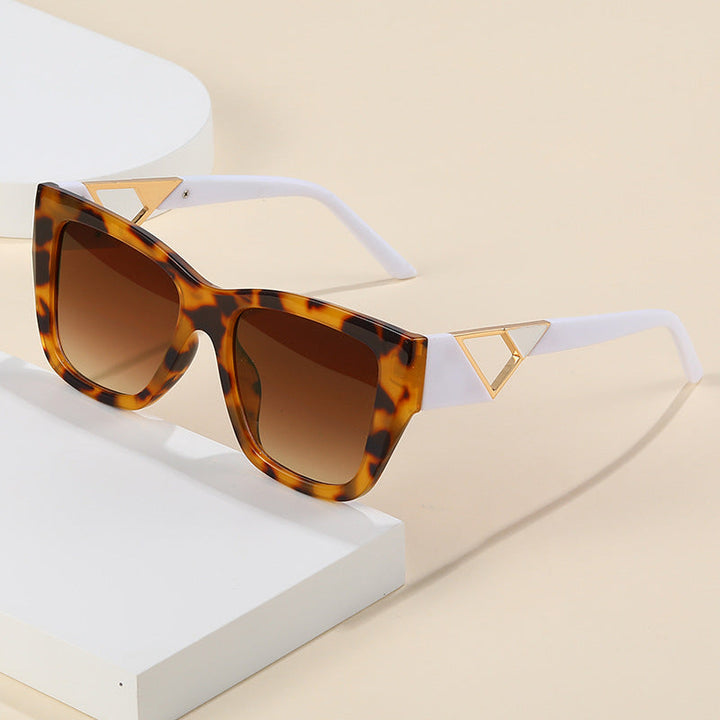 Women's Oversized Sunglasses with Modern Geometric Design and Elegant Metal Accent Kalsten