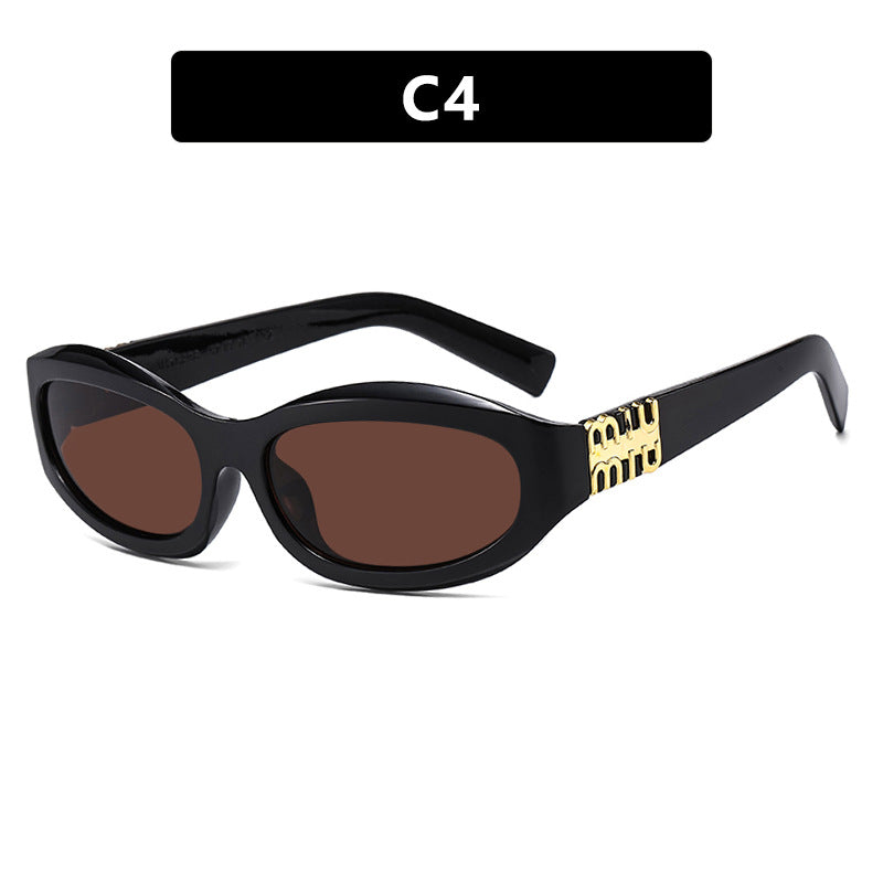Women’s fashionable sunglasses in a curved design with luxurious details Kalsten