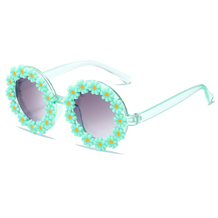 Women stylish sunglasses with floral applications Kalsten