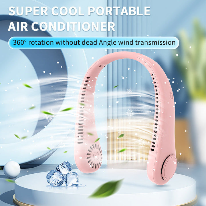 Ladies Portable Neck Fan with Ergonomic Design Kalsten