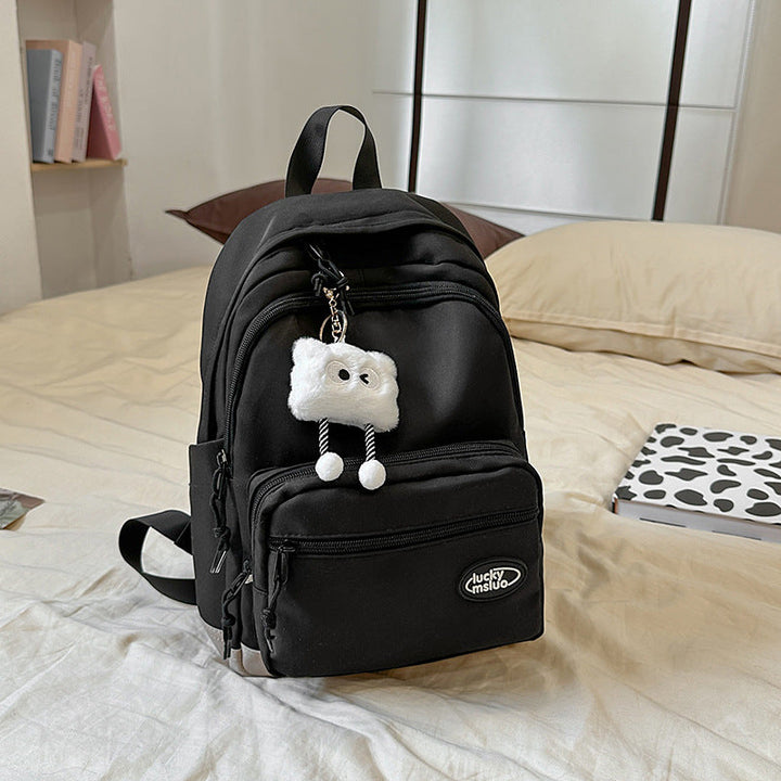 Cute Compact Multi-Pocket School Backpack