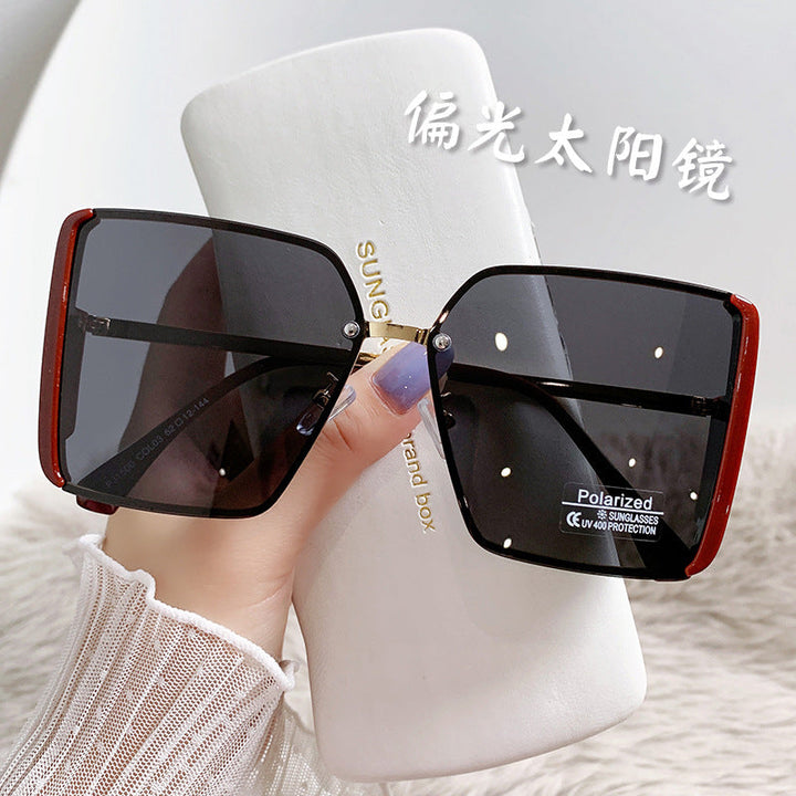 Women's oversized square sunglasses with polarized lenses Kalsten