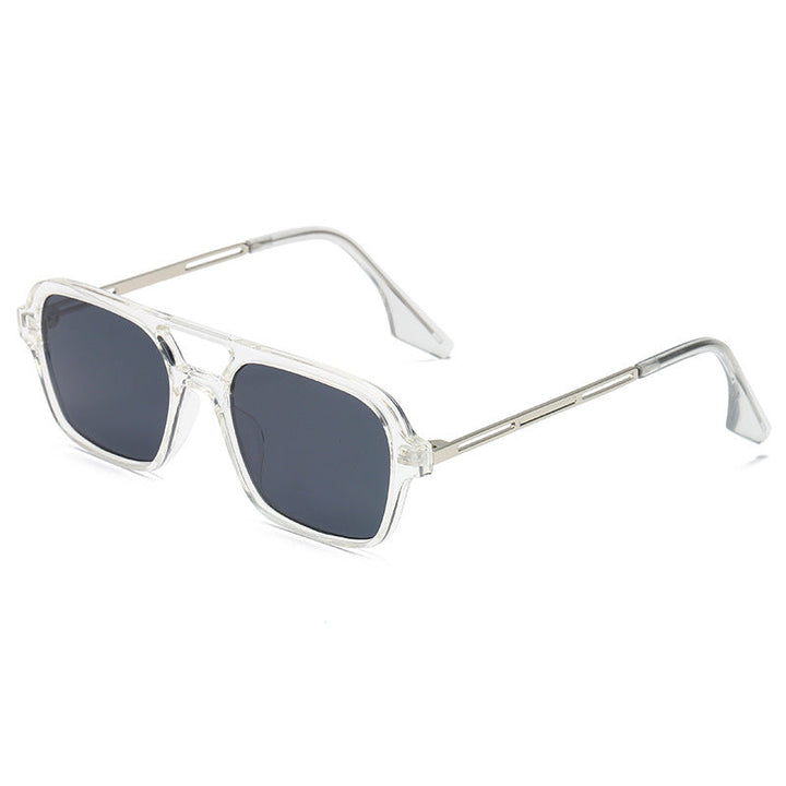 Women's trendy square sunglasses with transparent frame and gentle lenses Kalsten
