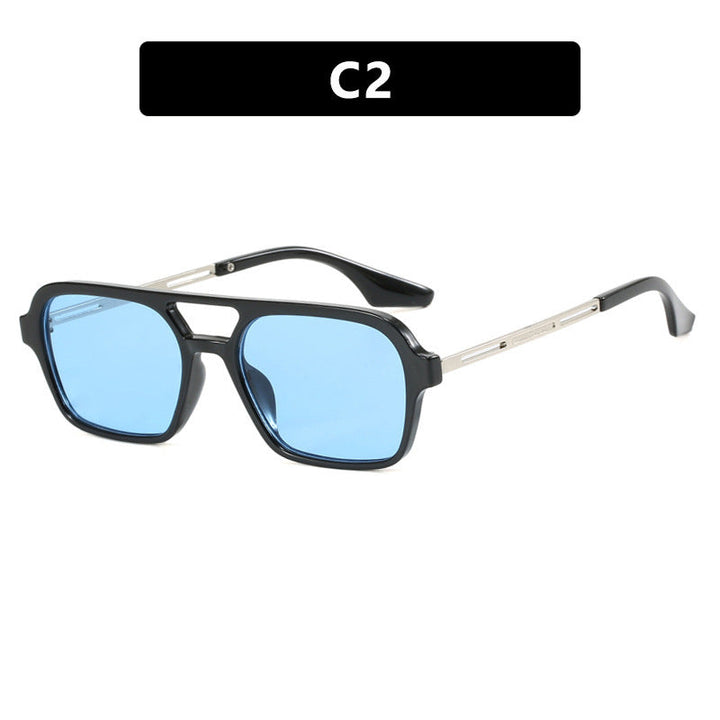 Women's striking square sunglasses with transparent frame Kalsten