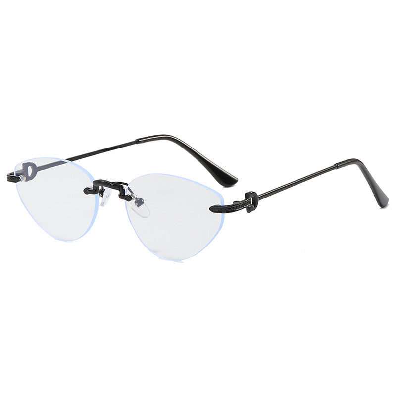 Women Futuristic Half-Frame Sunglasses Kalsten