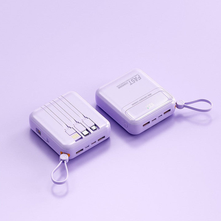 Portable power bank with integrated cables and multifunctional charging port Kalsten