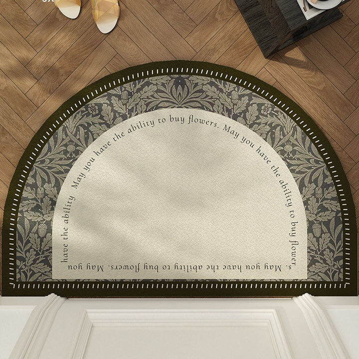 Floral Decorative Welcome Mat
