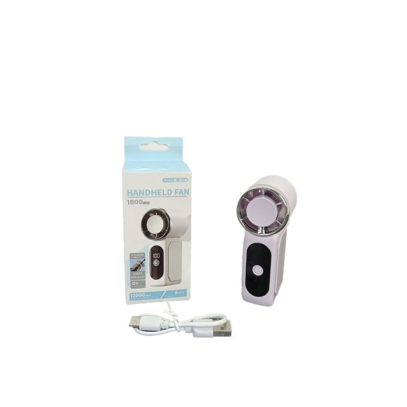 Unisex Portable Hand Fan with Digital Speed Display Kalsten