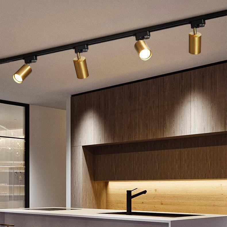 Track Light Iron 39.4 in 3 Head LED Adjustable Ceiling Lighting Modern Indoor Spotlight Fixture | Kalsten