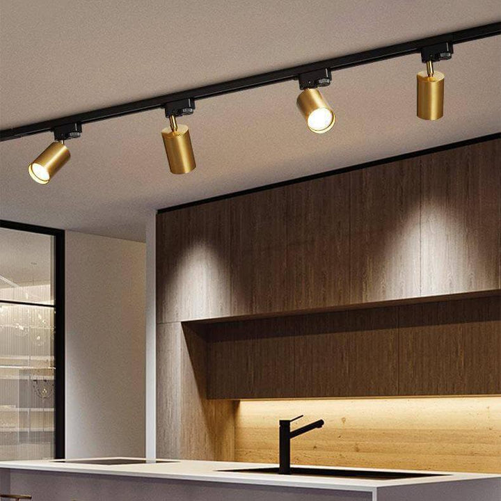 Track Light Iron 39.4 in 3 Head LED Adjustable Ceiling Lighting Modern Indoor Spotlight Fixture | Kalsten